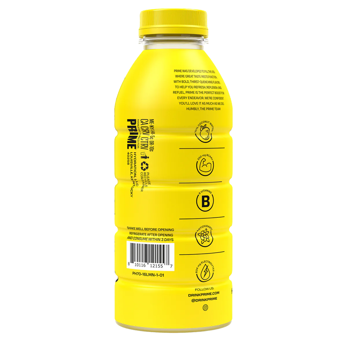 PRIME Hydration Lemonade